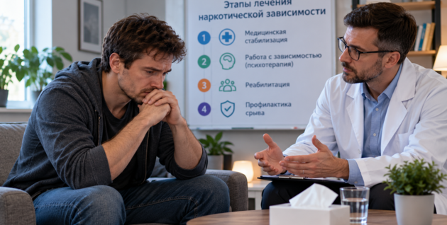 Как лечат наркоманию: этапы лечения наркотической зависимости