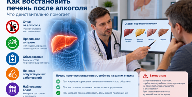 Как восстановить печень после алкоголя: что действительно помогает